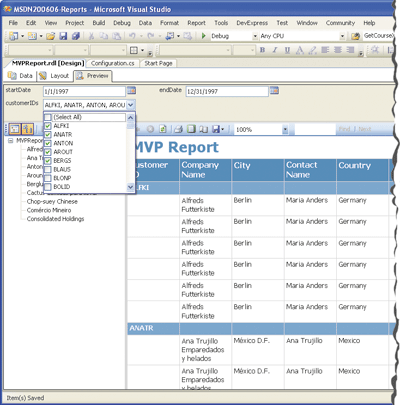 Figure 6 Multivalued Parameters