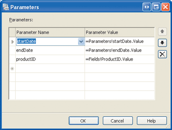 Figure 3 Linking Report Parameters