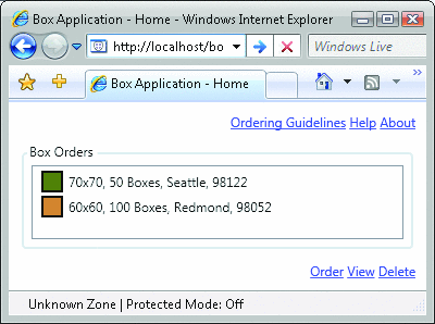 Figure 11 App Hosted by Internet Explorer