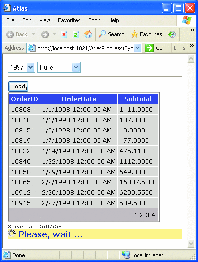 Figure 6 An Update Progress Control