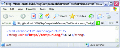 Figure 5 Confirming Use of STA Threads