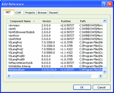 Figure 3 Add Reference to WindowsBase.dll