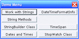 Figure 3 Menu Items in Columns
