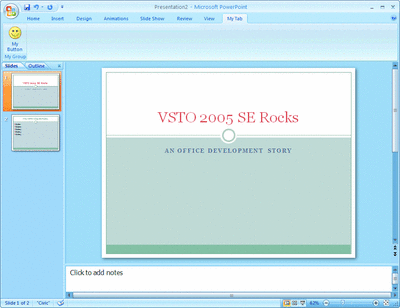 Figure 2 Shape Objects on a PowerPoint Slide