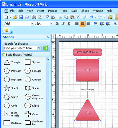 Figure 5 Creating a Document in Visio 2007