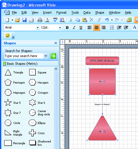 Figure 5 Creating a Document in Visio 2007