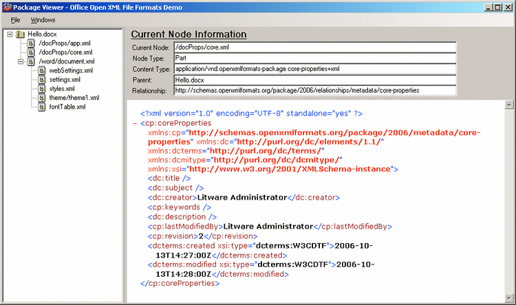 Figure 5 Package Viewer Inspects the Parts in a Package