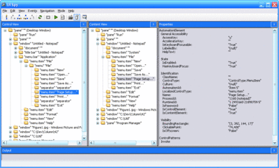 Figure 1 UISpy User Interface