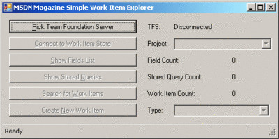 Figure 2 Simple Work Item Explorer