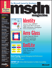 MSDN Magazine April 2007