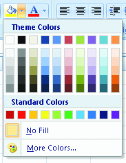 Figure 3 Excel FillColor Gallery