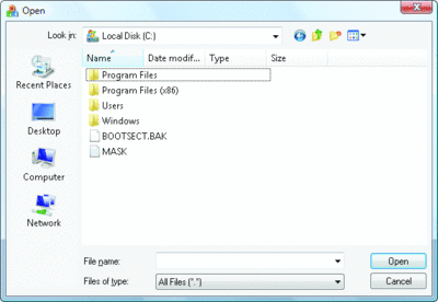Figure 2 MFC Common File Dialog on Downlevel Platforms
