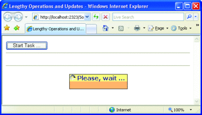 Figure 2 UpdateProgress Control in Action