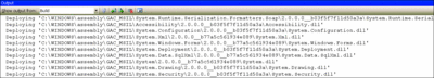 Figure 1 Output Window of Visual Studio
