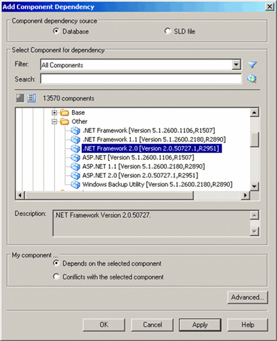 Figure 5 Add Component Dependency