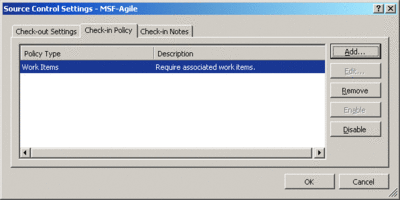 Figure 3 Check-In Policy Tab