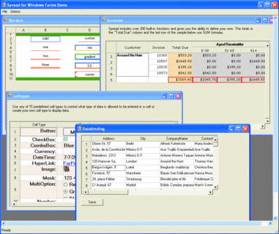 Spread for Windows Forms Grids Are Customizable 