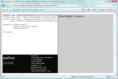 Figure 3 The XAML Pane