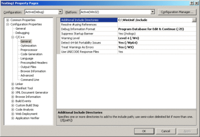 Figure 1 Setting Project Include Path