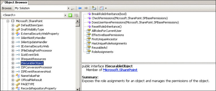 Figure 4 The ISecurableObject Interface