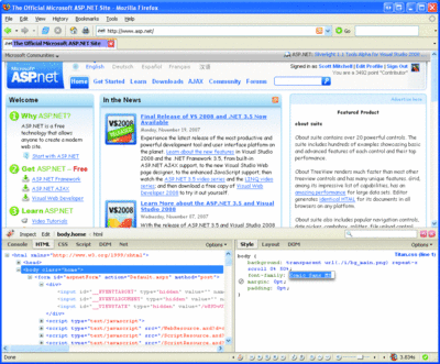 Firebug Displays HTML, CSS, JavaScript, Images, and Flash Information 