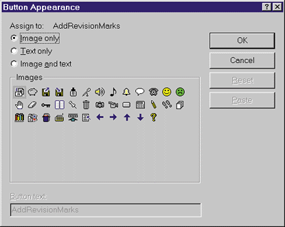 Figure 6 Select a button icon