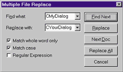 Figure 13 Multiple File Replace