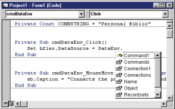 Figure 10 Data Environment Object Model