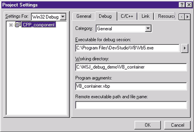 Figure 17 Project Settings Dialog