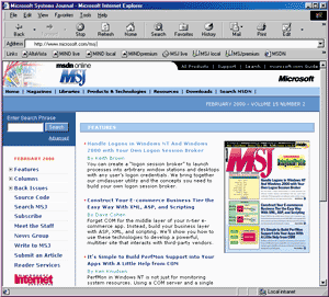 The MSJ Web Site has Joined MSDN Online 