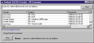 Figure 14 Visual Basic Consumer 