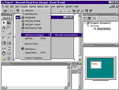Figure 2 Adding an Instance of the Designer